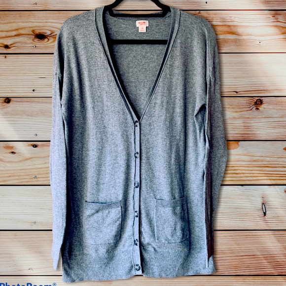 Mossimo Gray button down cardigan-large